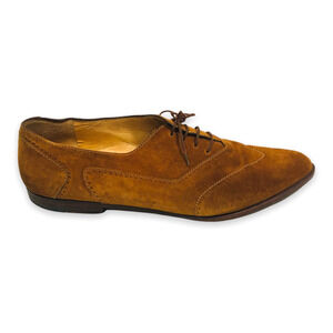 Bottino Oxfords Shoes Mens 13 Brown Leather Italy Lace Up Pointed Toe Luxury